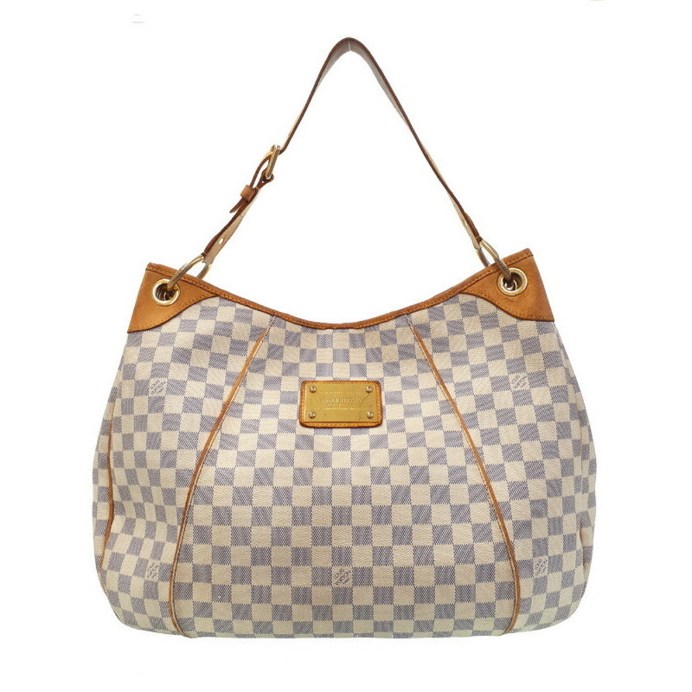Louis Vuitton White Bag Damier Azur Galliera GM Shoulder
